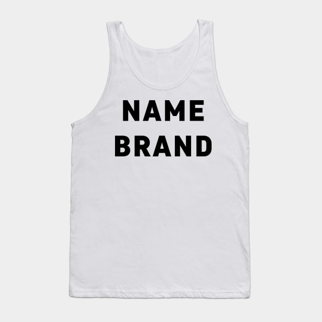 Name Brand (black) Tank Top by A Mango Tees